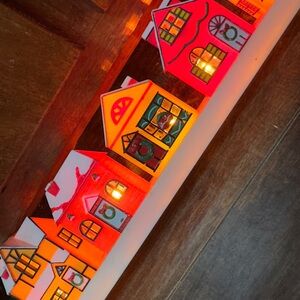 Vintage Colorful Light-Up House Decor